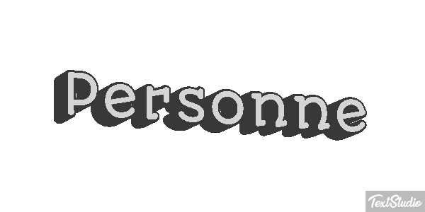 Personne Effetto testo
