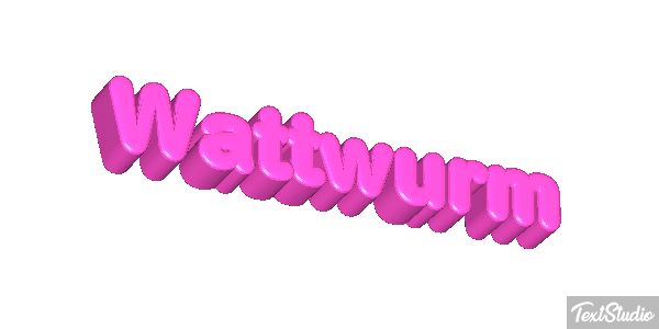 Wattwurm Texteffekt