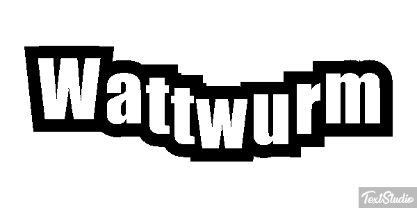 Wattwurm Texteffekt
