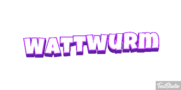 Wattwurm Texteffekt