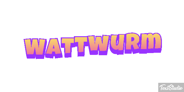 Wattwurm Texteffekt