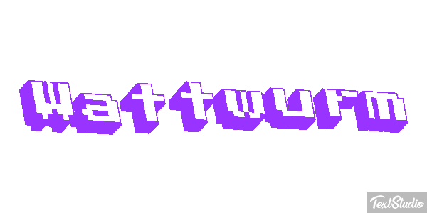 Wattwurm Texteffekt