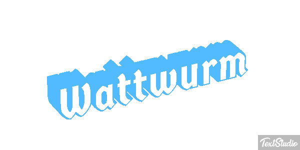 Wattwurm Texteffekt