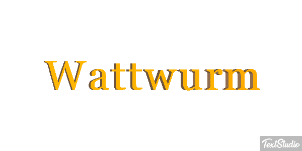 Wattwurm Texteffekt