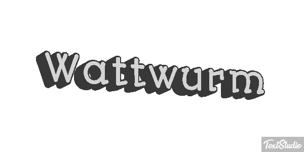 Wattwurm Texteffekt