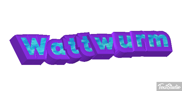 Wattwurm Texteffekt