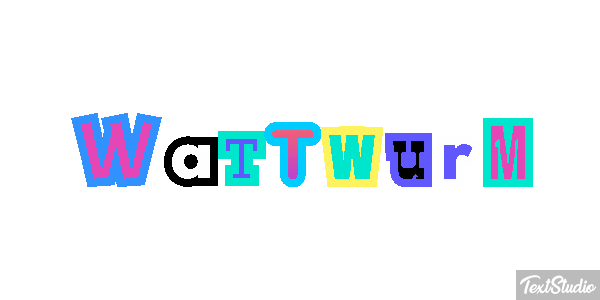 Wattwurm Texteffekt