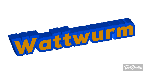 Wattwurm Texteffekt