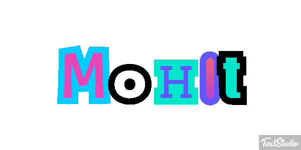 Mohit Tekst effect