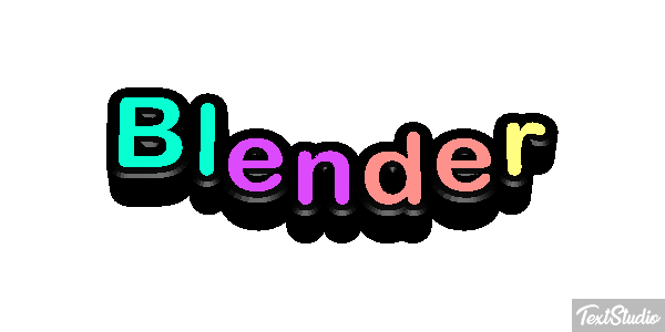 Blender Text effect