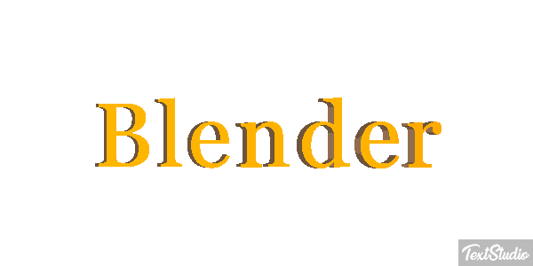 Blender Text effect
