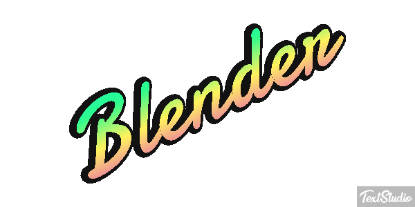 Blender Text effect