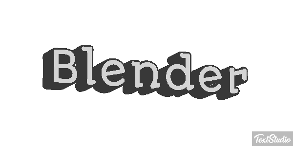 Blender Text effect