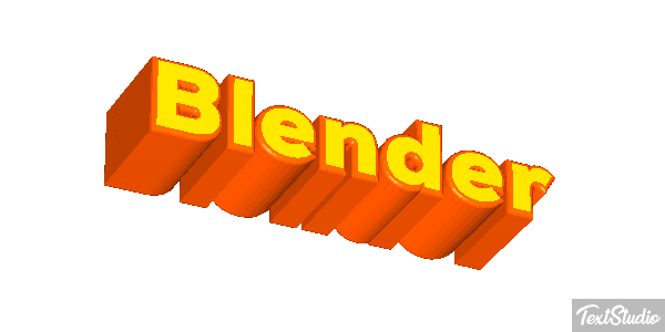 Blender Text effect