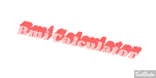 Bmi Çalculator Effetto testo