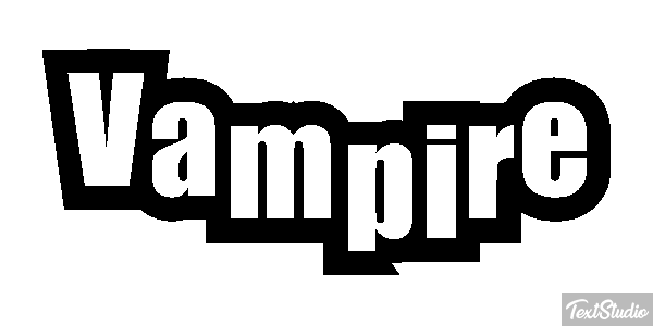 Vampire Effet de texte