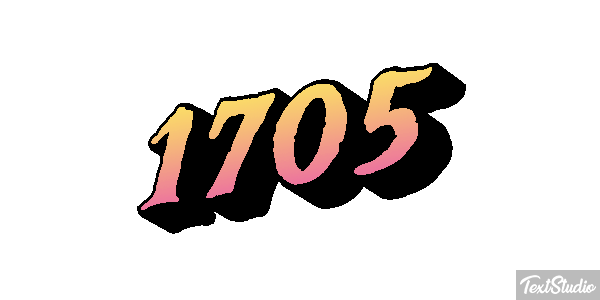 1705 Tekst effect