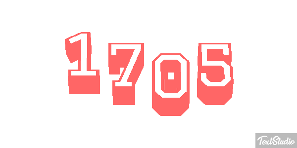 1705 Tekst effect