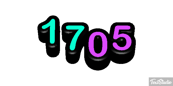 1705 Tekst effect