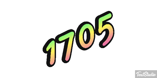 1705 Tekst effect