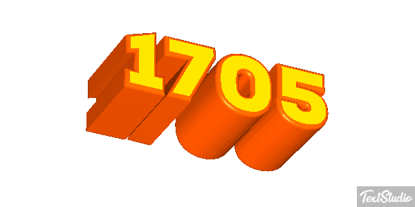 1705 Tekst effect
