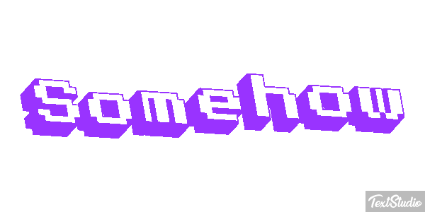 Somehow Text effect