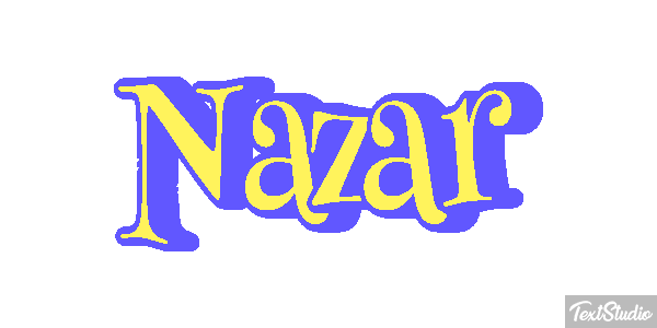 Nazar Effetto testo