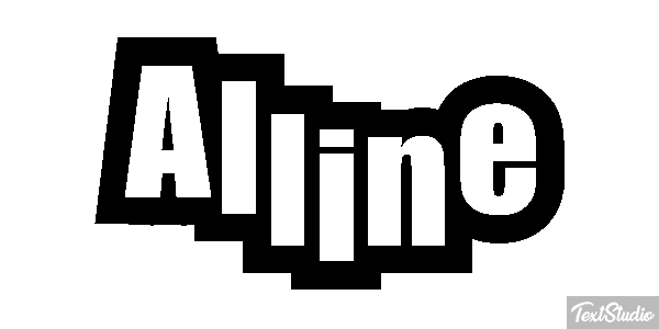 Alline Text effect
