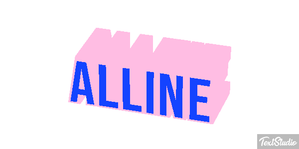 Alline Text effect