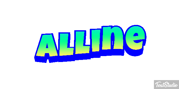 Alline Text effect