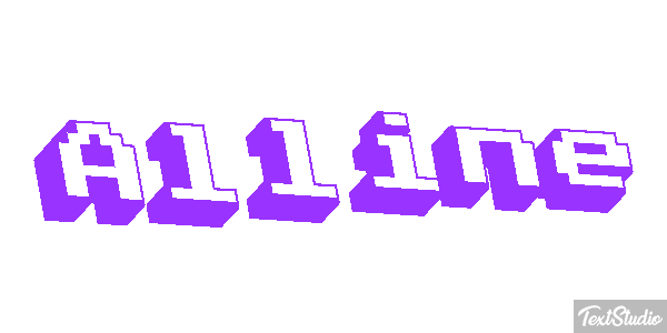 Alline Text effect
