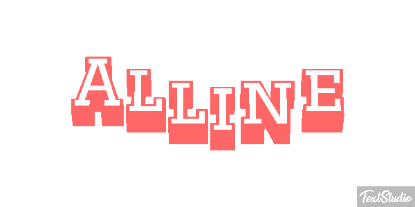 Alline Text effect