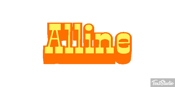 Alline Text effect