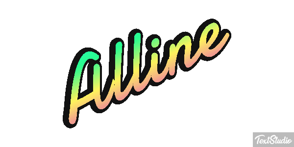 Alline Text effect