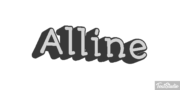 Alline Text effect