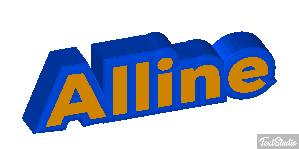 Alline Text effect