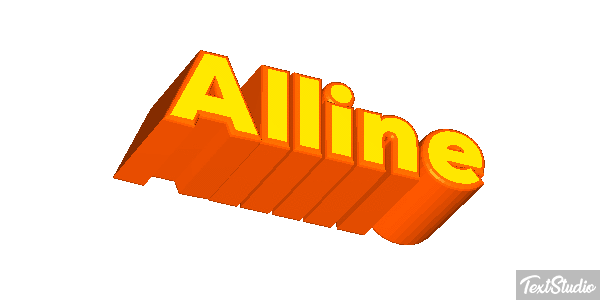 Alline Text effect