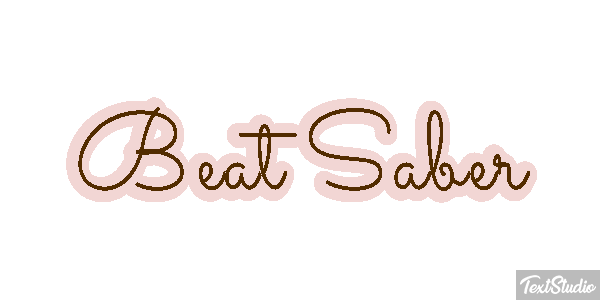Beat Saber Effet de texte
