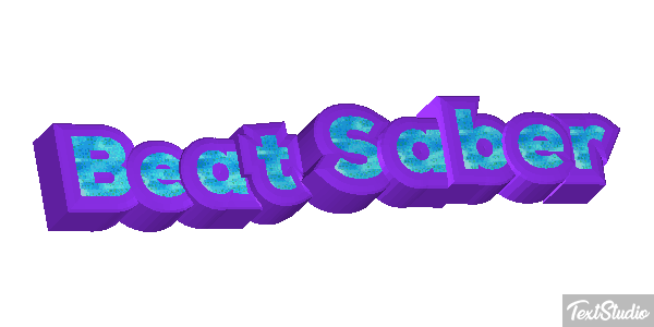 Beat Saber Effet de texte