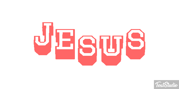 Jesus Текстовый эффект