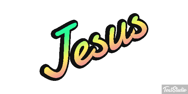 Jesus Текстовый эффект