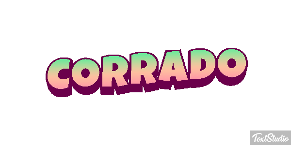 Corrado Effetto testo