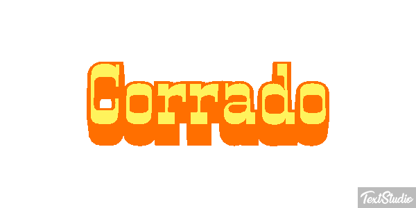 Corrado Effetto testo