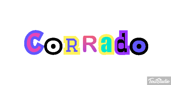Corrado Effetto testo