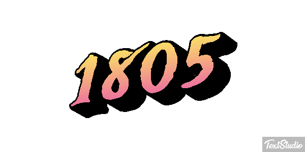 1805 Текстовый эффект