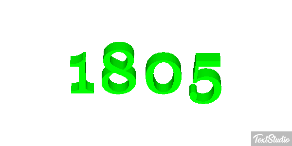 1805 Текстовый эффект
