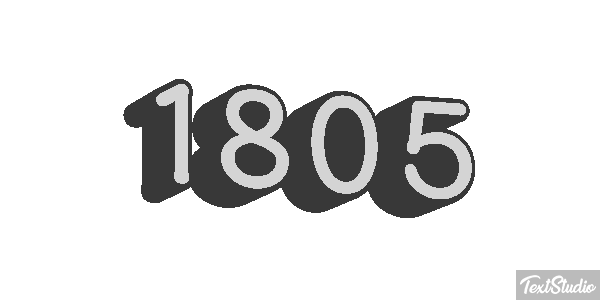 1805 Текстовый эффект