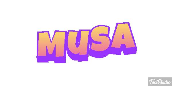 Musa Efecto de texto