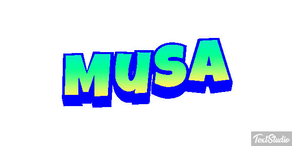 Musa Efecto de texto
