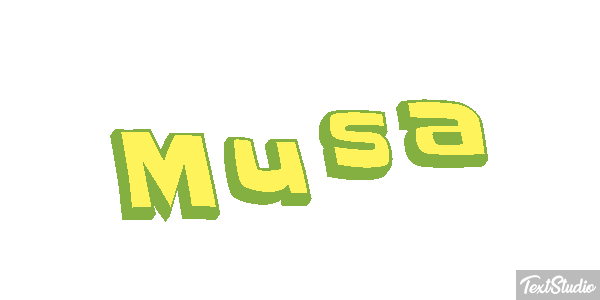 Musa Efecto de texto